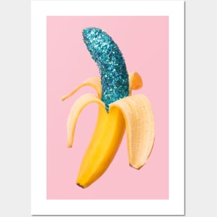 Glitter banana Posters and Art